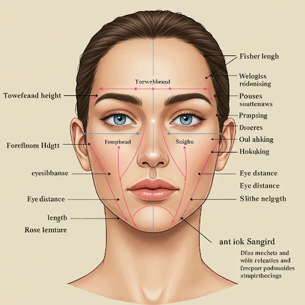 Image showcasing varied Face Shape Measurement Ratios
