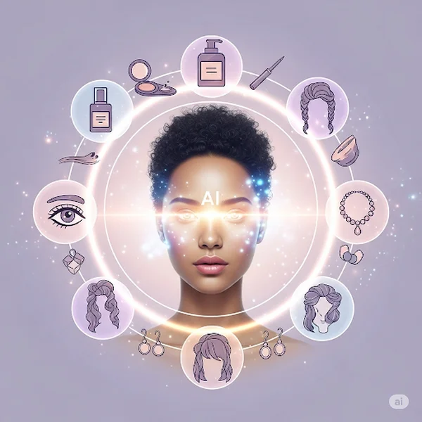 AI providing personalized beauty tips.
